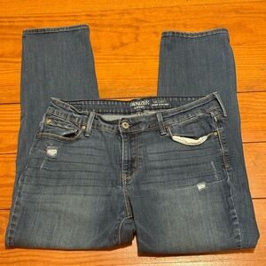 Denizen from Levi's Modern Slim Distressed Cuffed Jeans Size 14